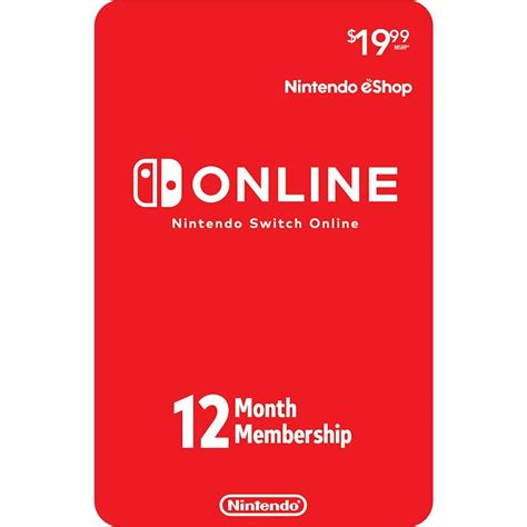 Nintendo Switch Online 12 Months Individual Membership [US.